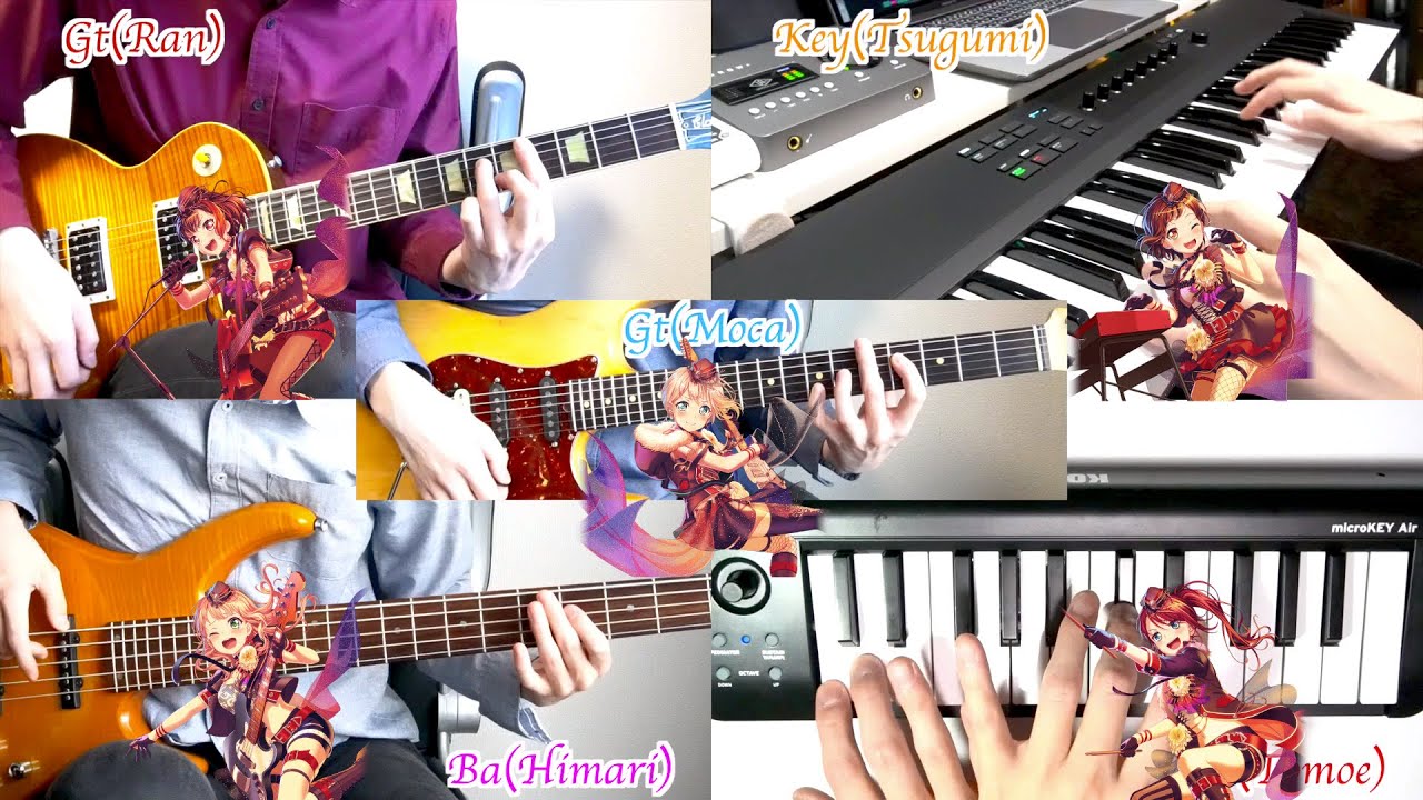 Afterglow 全曲 全パート1人で弾いてみた / Afterglow All Songs and All Instruments Cover 【 Bang Dream! 】