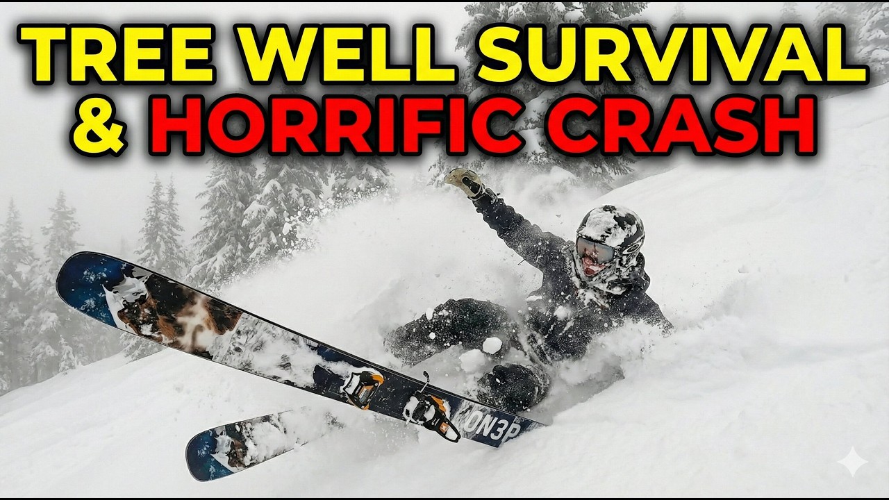 Swallowed by a Tree Well on Schluct + Upper Internationalle Crash