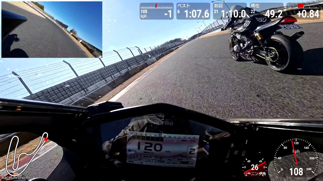 筑波サーキット 2026年1月31日 J2（Aprilia RSV4）Lap23 1'.6.5