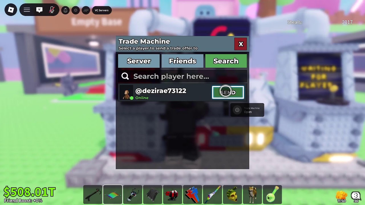 Trading in steal a brainrot