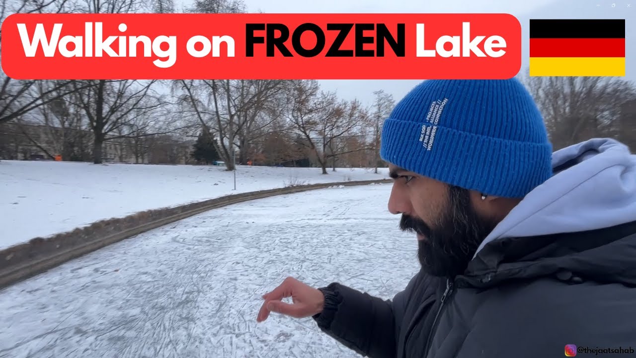 Walking on Frozen Lake in Germany #vlog212