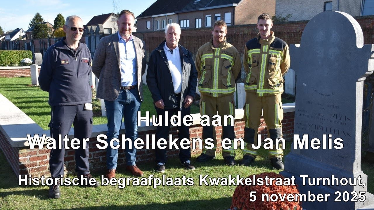 Hulde aan de twee verongelukte brandweermannen uit 1904