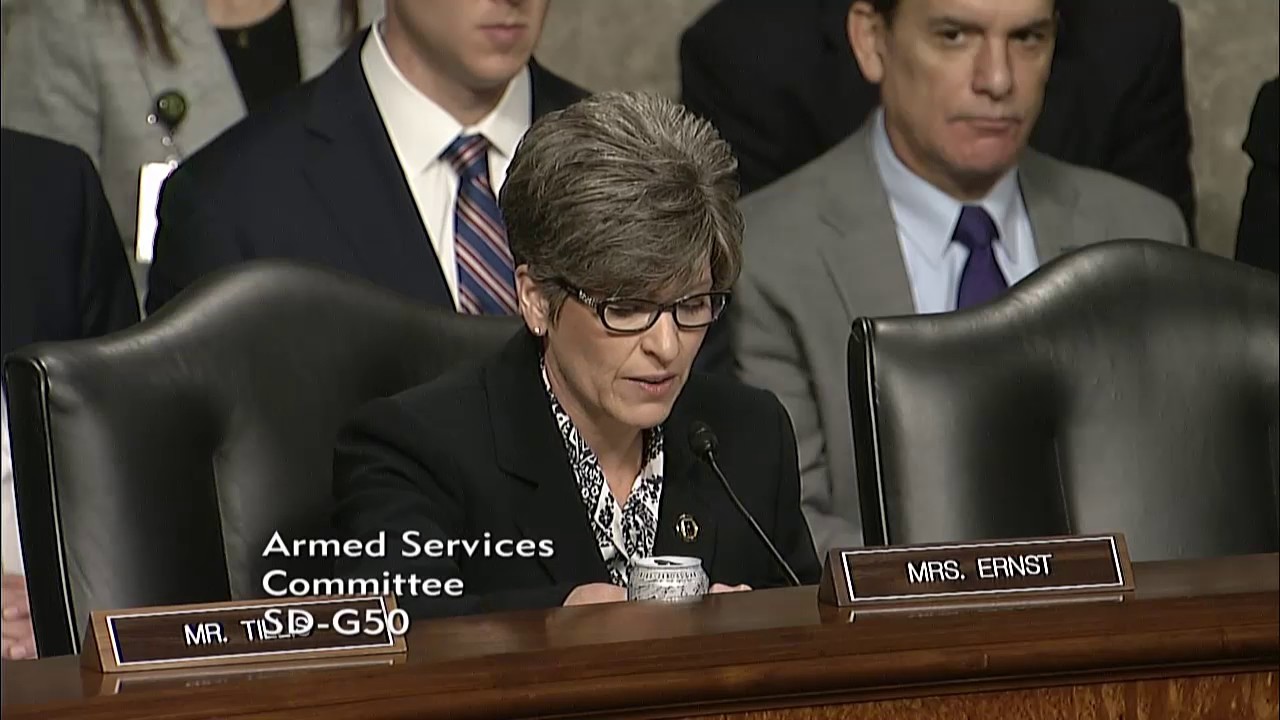 Sen. Ernst Questions Secretary of Defense Nominee General Mattis at Confirmation Hearing