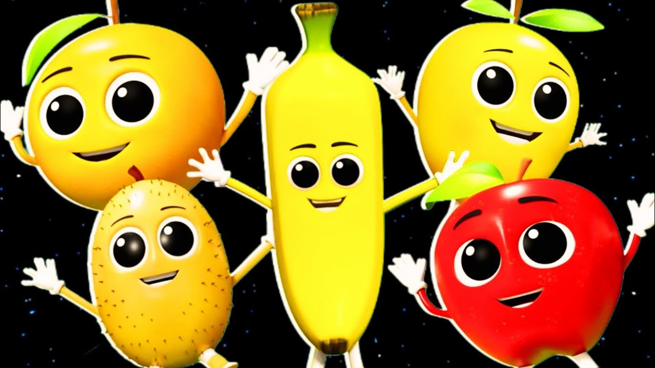 Five Little Fruits | Catchy Fruit Song | Learn Fruits | Fruits Fun song | @KidPreps #fruitssong