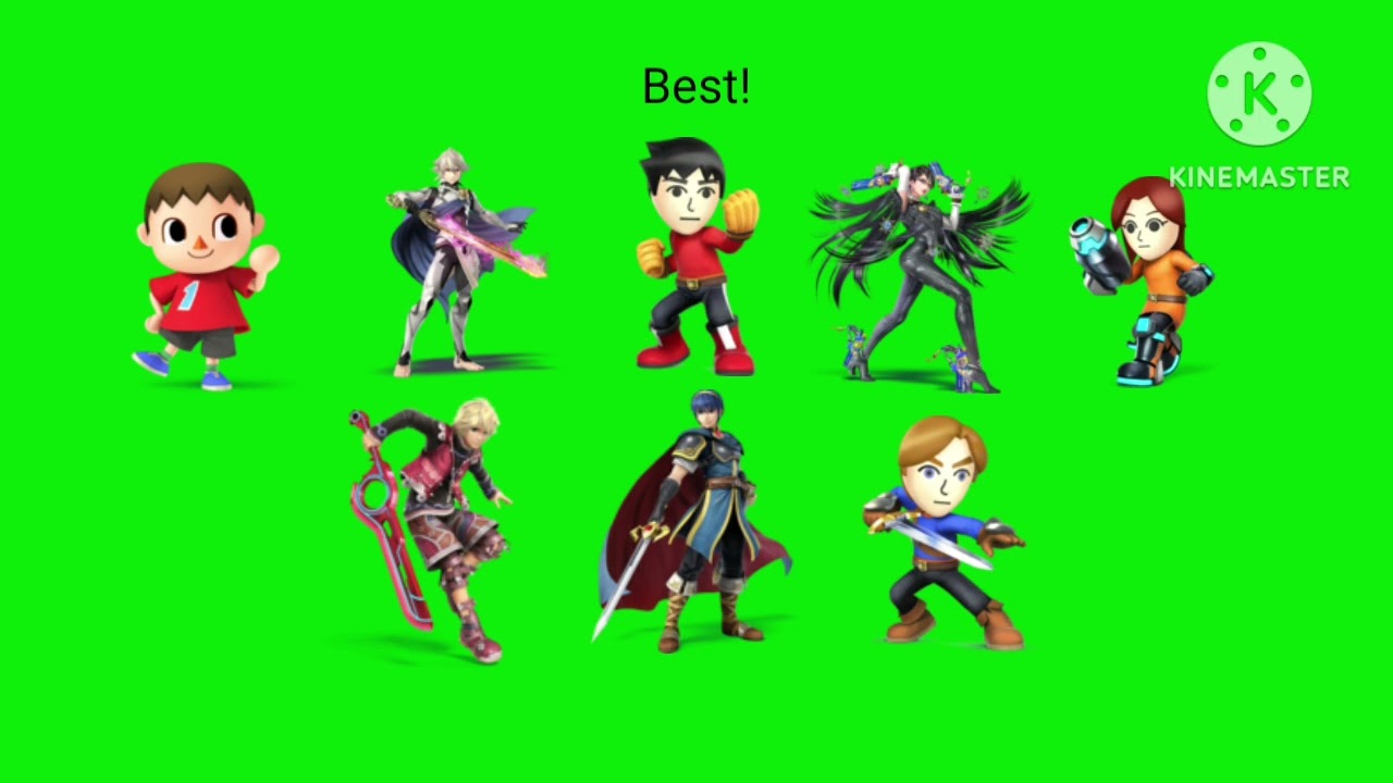 My Best to Worst Super Smash Bros 4 Characters List V2 (Final Version)