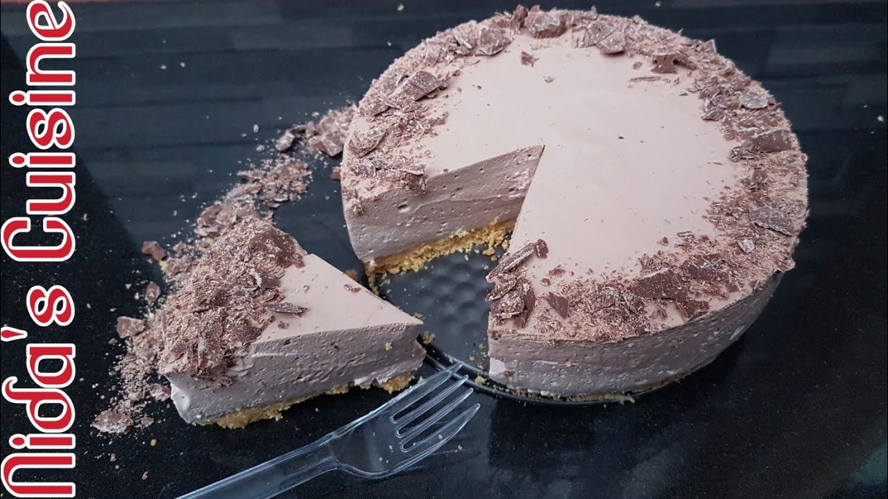 Chocolate Cheesecake Recipe - Nida's Cuisine - No Bake Cheesecake Recipe