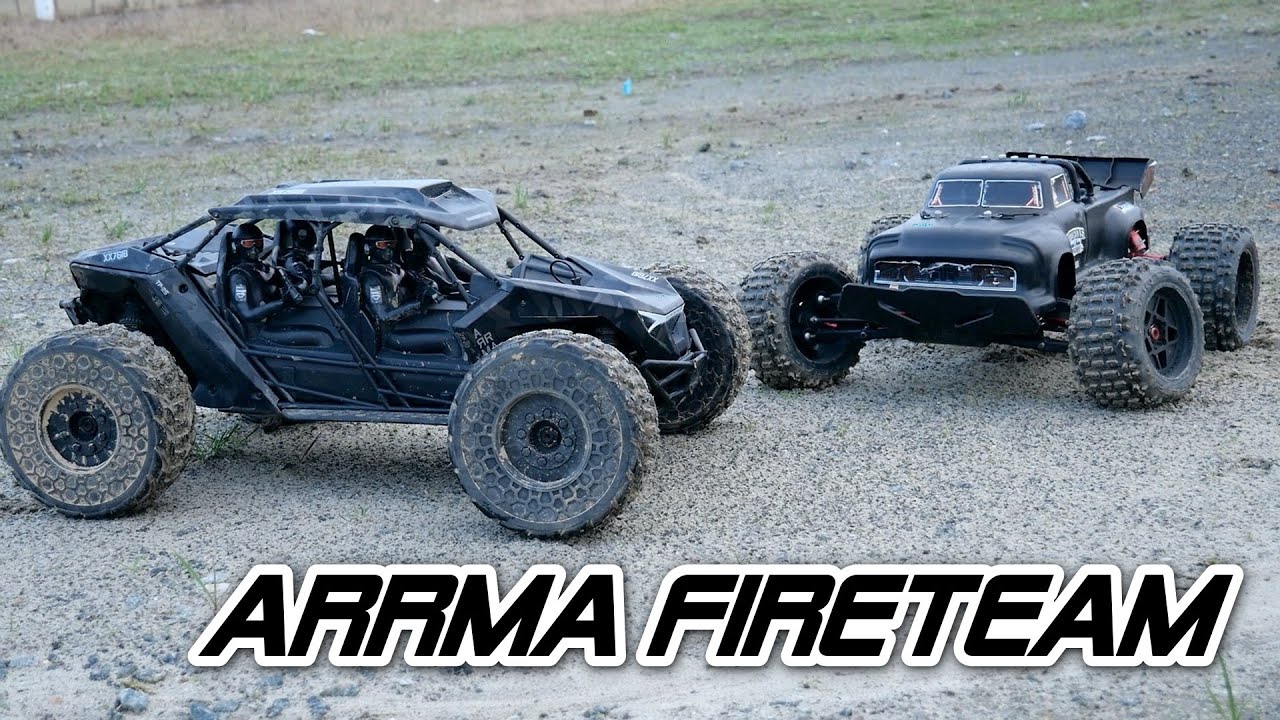Arrma Fireteam 6s BLX - Bischen Springen auf Schotter