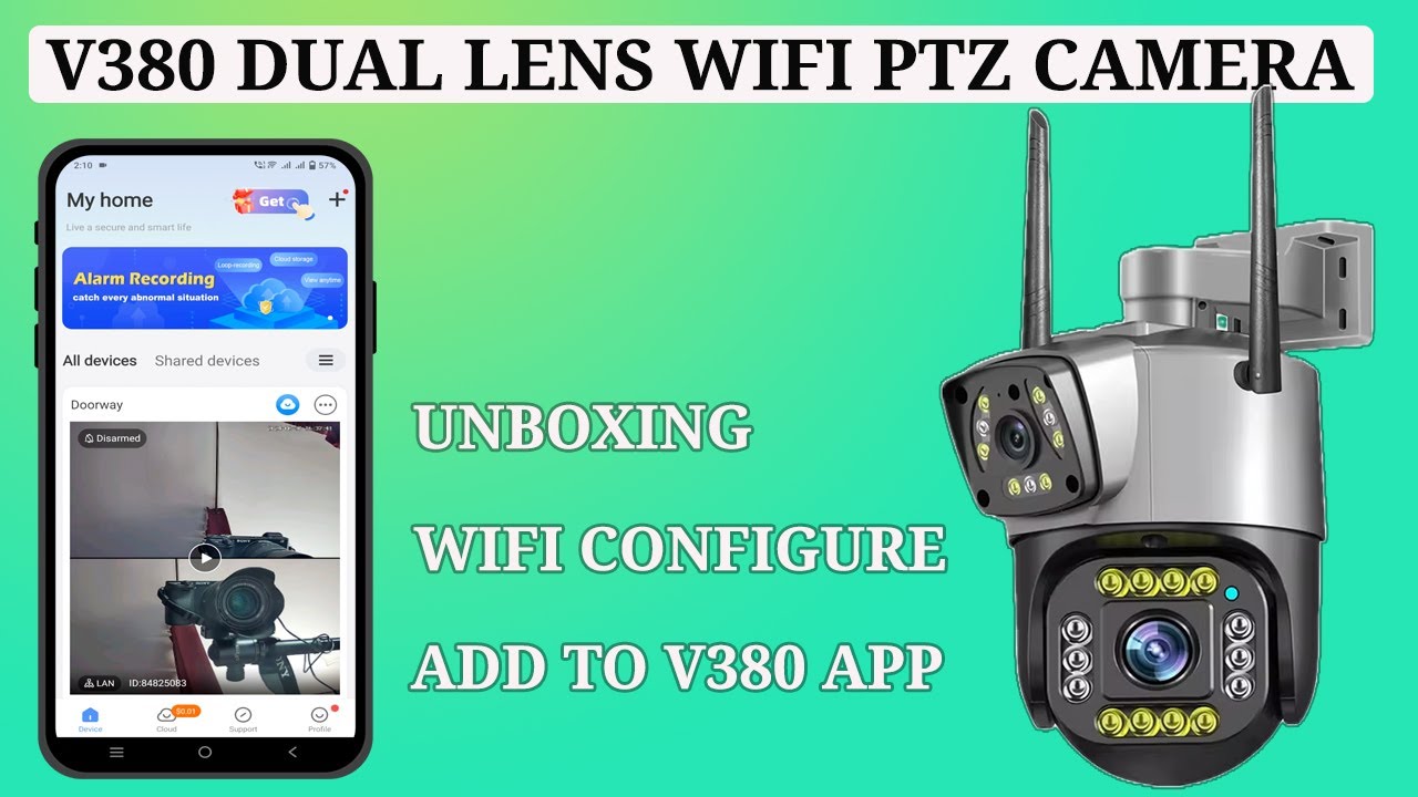 Adding V380 Dual Lens PTZ Camera to Your WiFi Network and V380 Pro App | Part 1