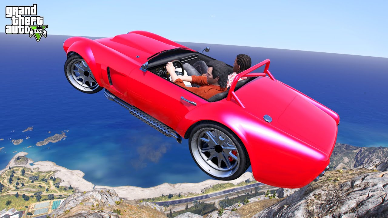 GTA 5 Crazy Jumps/Crashes #58 with Michael and Franklin (Car Jump Crash and Funny Moments)