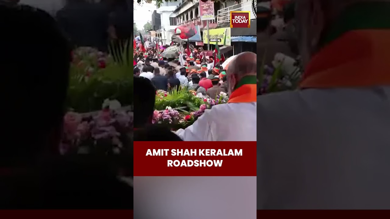 Amit Shah Holds Mega Roadshow in Alappuzha Ahead of Kerala Assembly Elections 2026