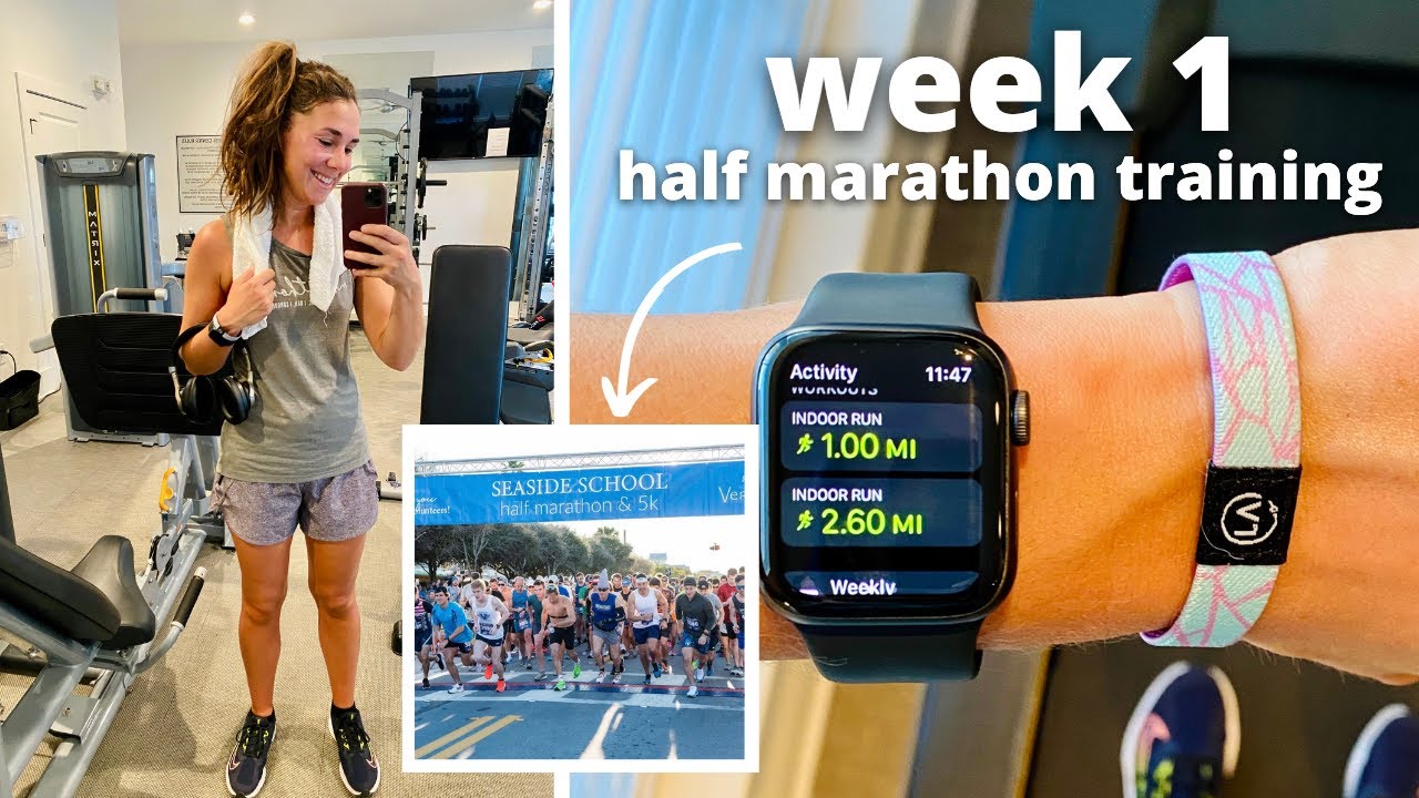 Week 1 of half marathon training | Seaside Half Marathon | Running Vlog