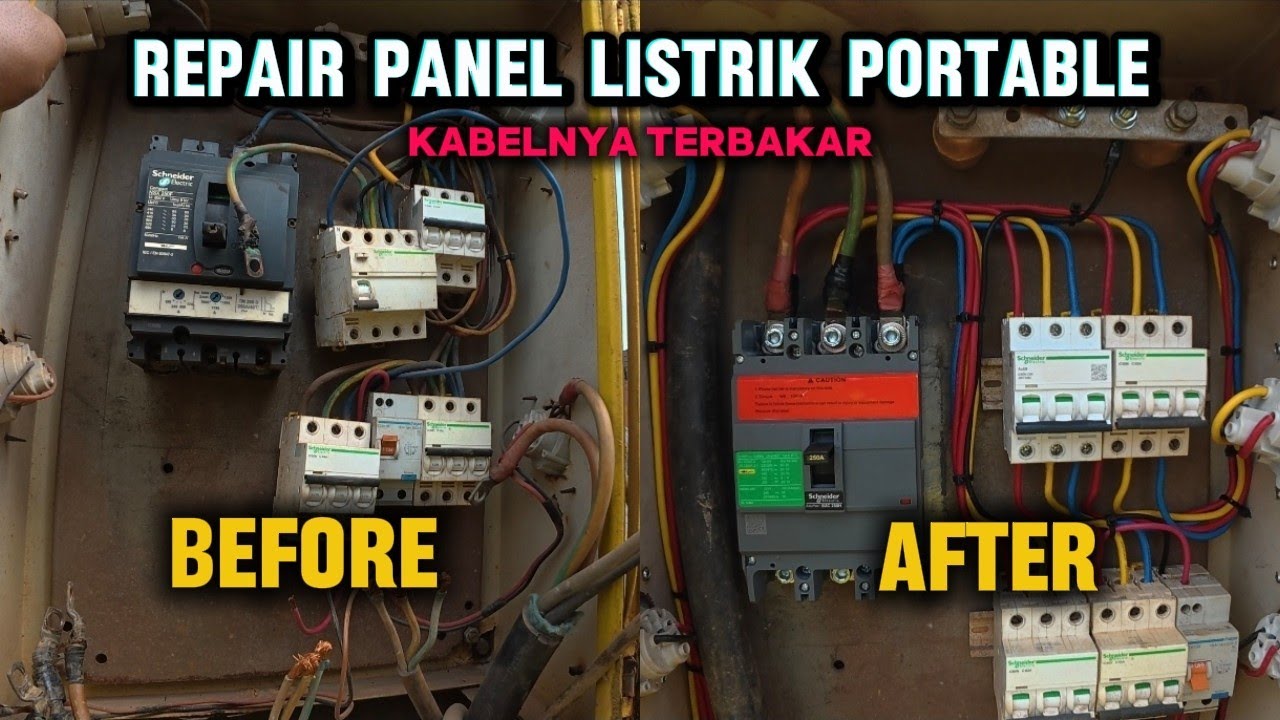 Repair Panel listrik portable di galangan kapal