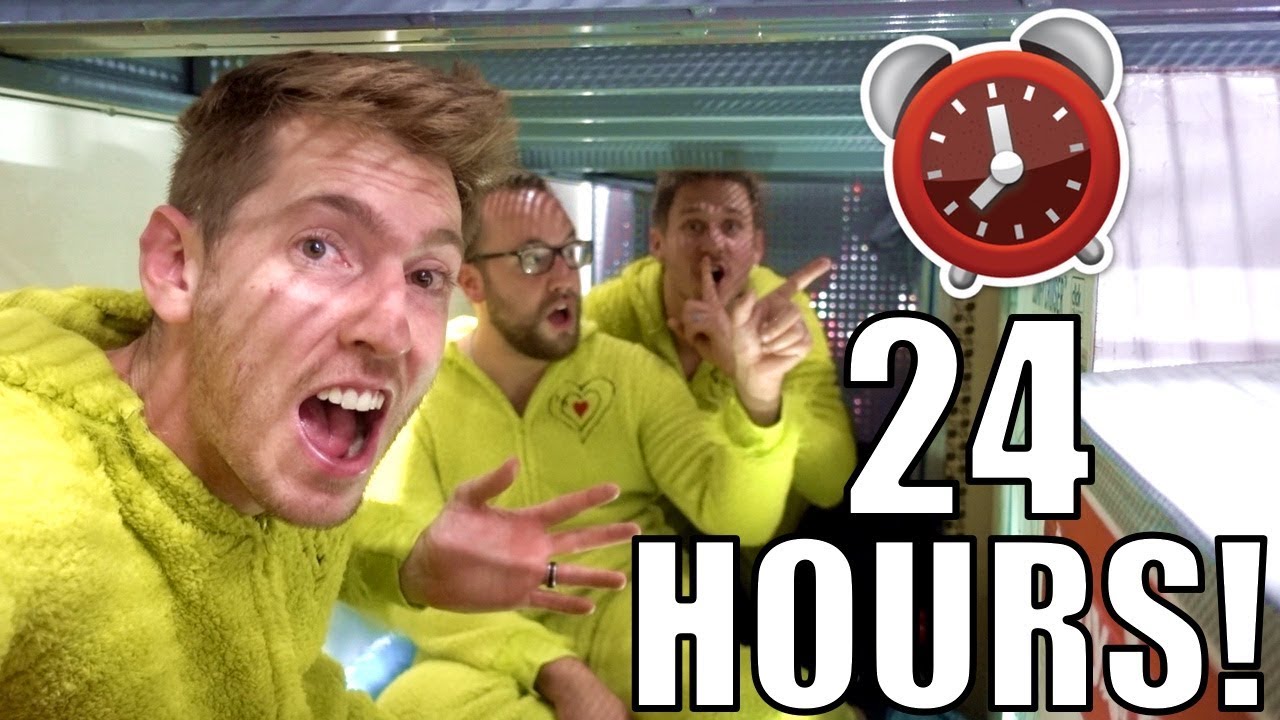 24 HOUR FORT OVERNIGHT CHALLENGE IN WALMART!