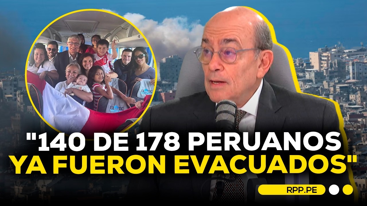 Canciller informa que 140 de 178 peruanos han sido evacuados tras crisis en Medio Oriente #ADNRPP