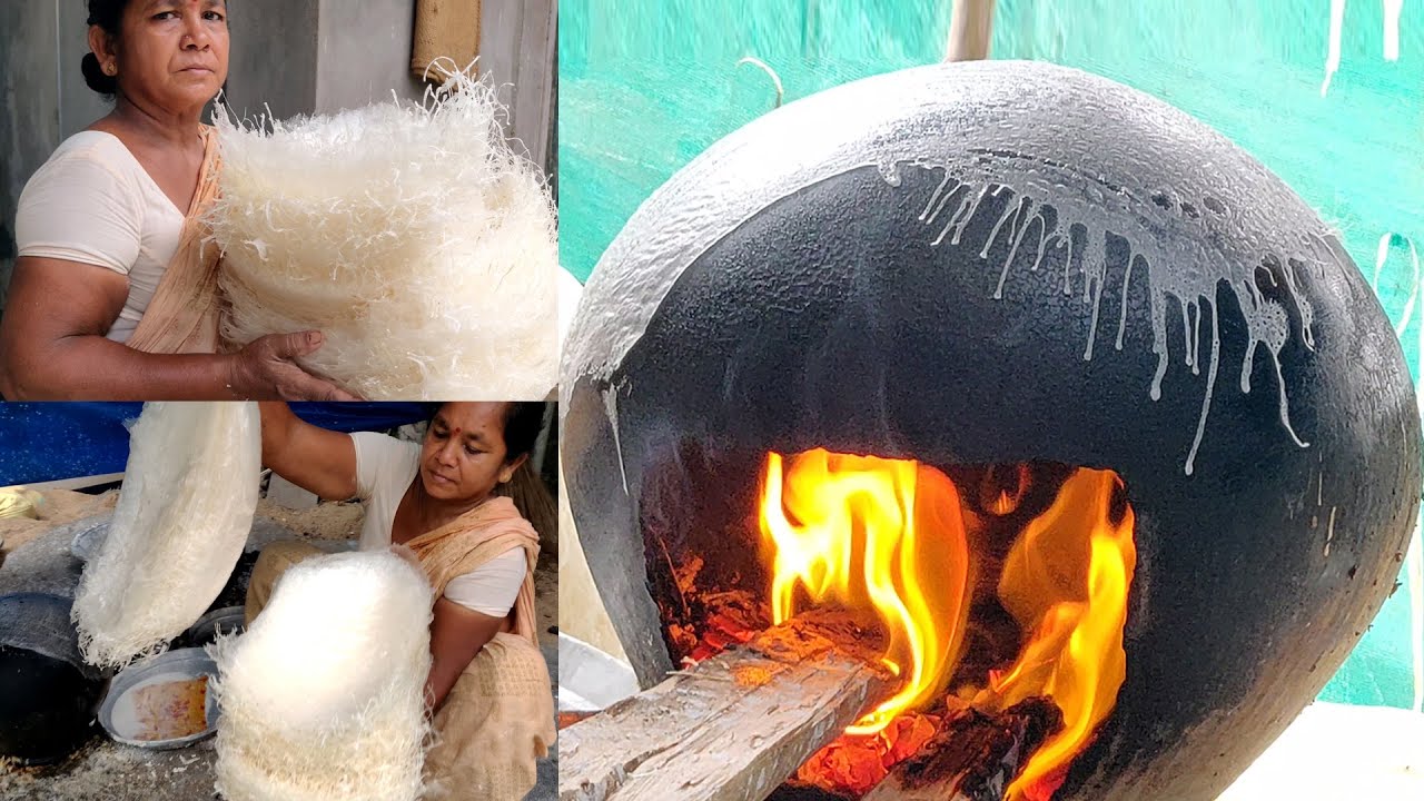 Oldest Indian Sweet - How Its Made Rice Paper Sweet Putharekulu |  Atreyapuram Pootharekulu Making