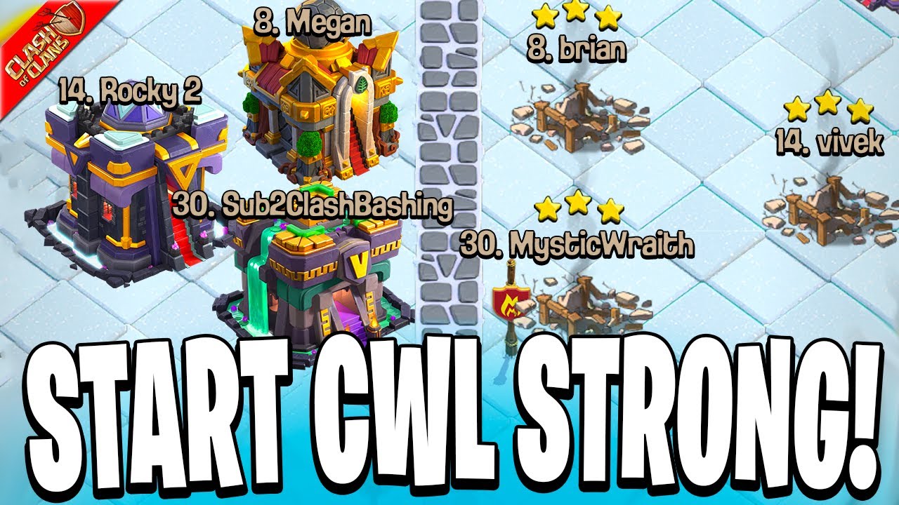 Let's Start CWL Off with Some Triples! (Clash of Clans)