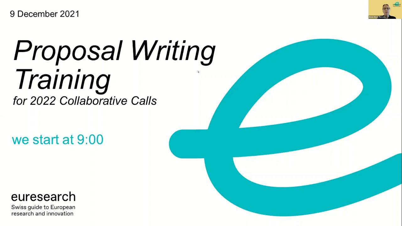 Euresearch - Proposal Writing Training for Collaborative Projects in Horizon Europe - 2022 Calls