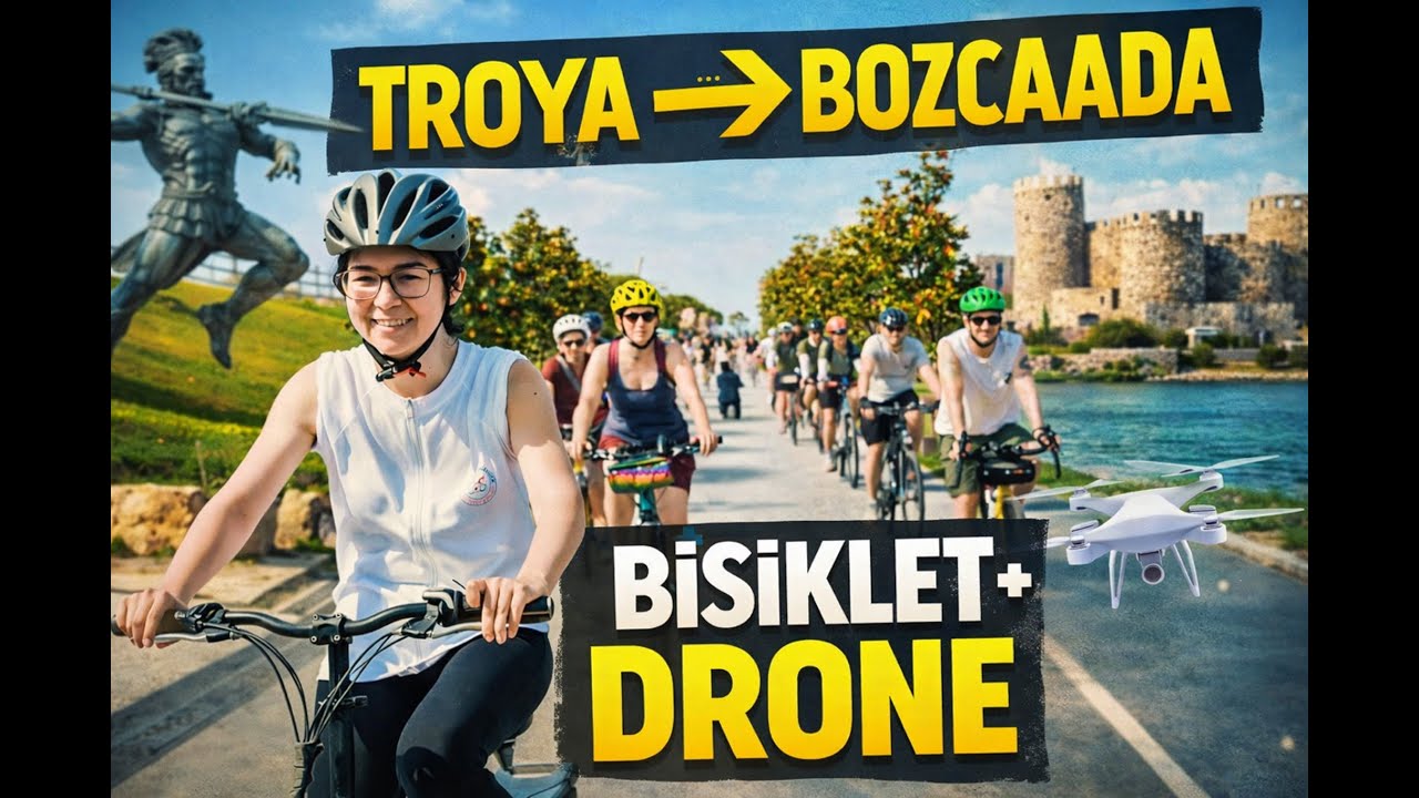 Troya’dan Bozcaada’ya Bisiklet Yolculuğu | Drone & Sinematik Tanıtım Filmi