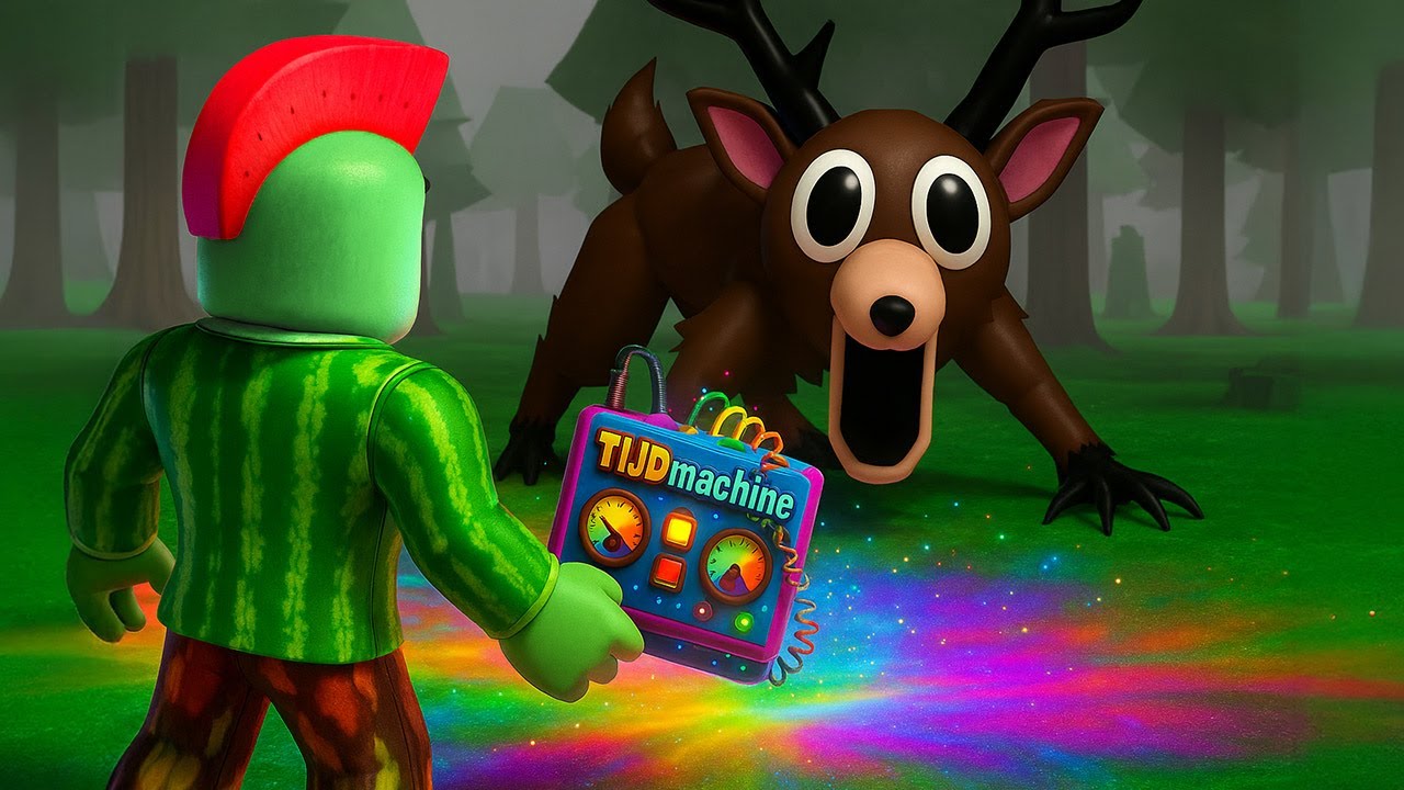 Job Bouwt Geheime Machine In 99 Nachten In Het Bos... In Roblox!