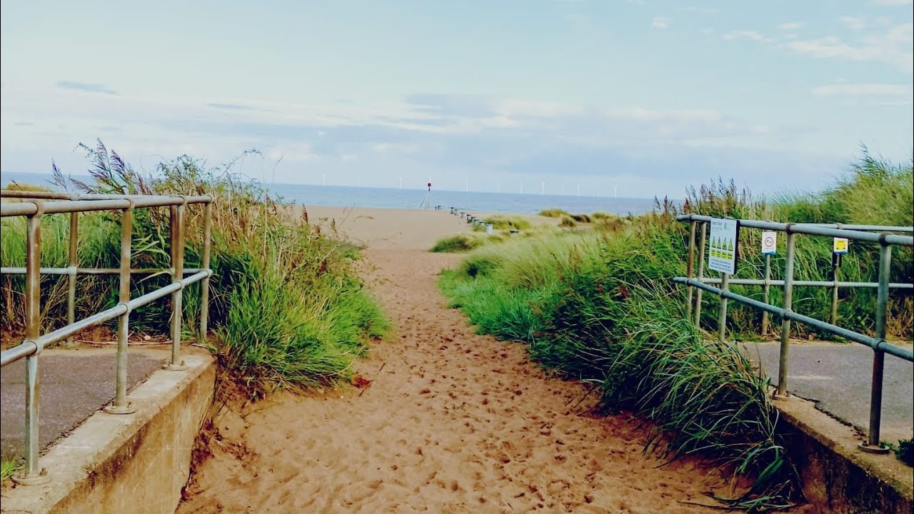 POV walk through Chapel St Leonards to beach