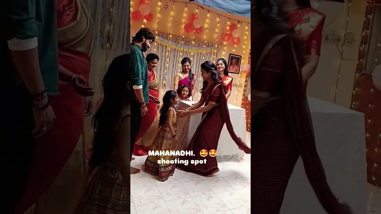Mahanadhi Cute Kaveri Birthday celebration BTS 🥰 video shared by Ammu 🥰🧿 #mahanadhi #bts #vika #mika