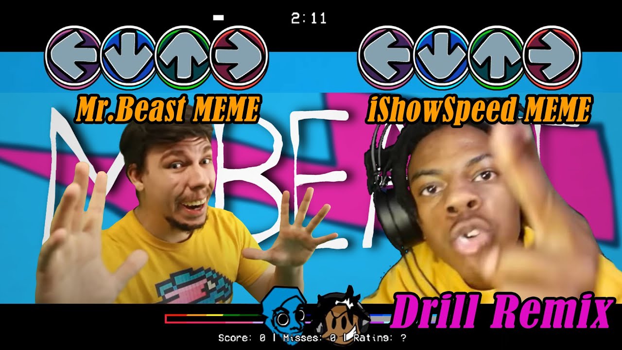 iShowSpeed x MrBeast Meme Sings Attack of the Killer Beast Song | FNF MrBeast Meme Drill Remix