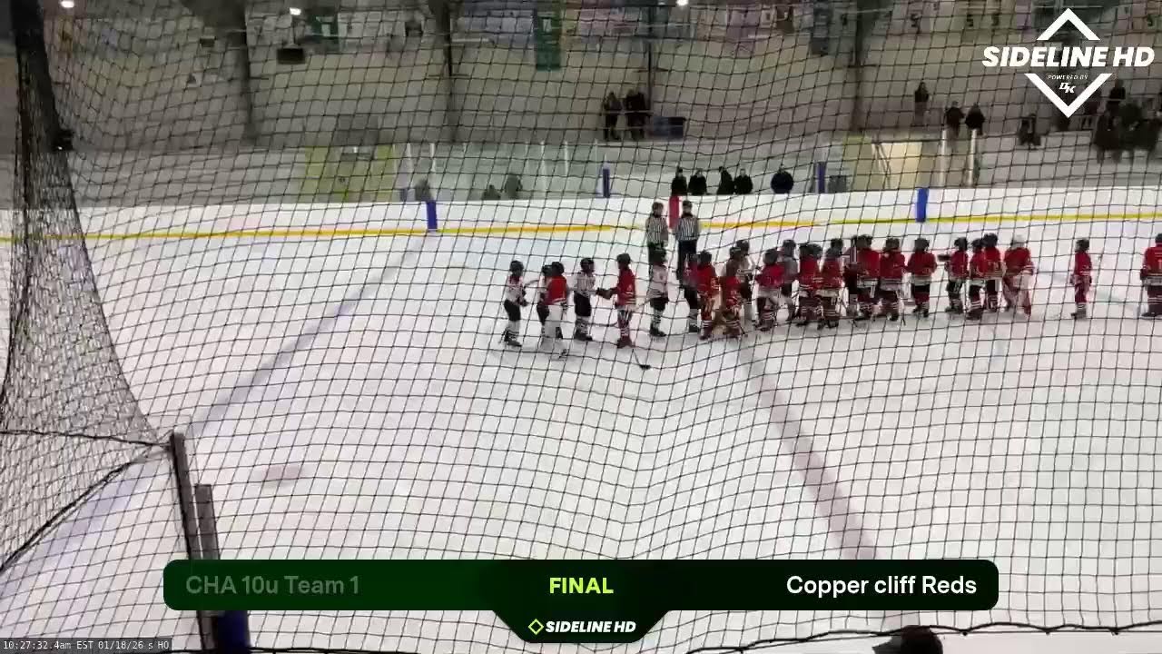 CHA 10u Team 1 @ Copper cliff Reds (2026.01.18)