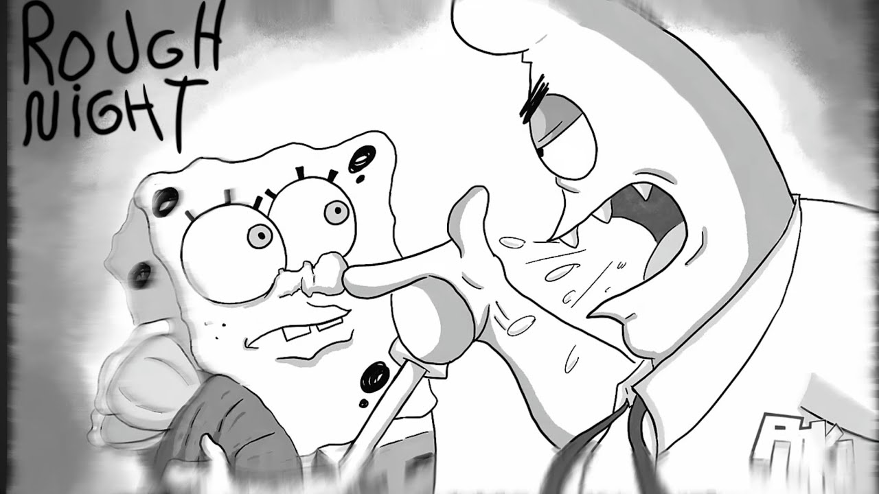 Funkin maker mobile| rough night [spongebob lost animatics fnf] hecho por *matboosito*