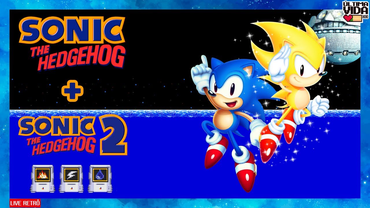 SONIC 1 + SONIC 2 COM ITENS DO SONIC 3 | GAMEPLAY COMPLETA!