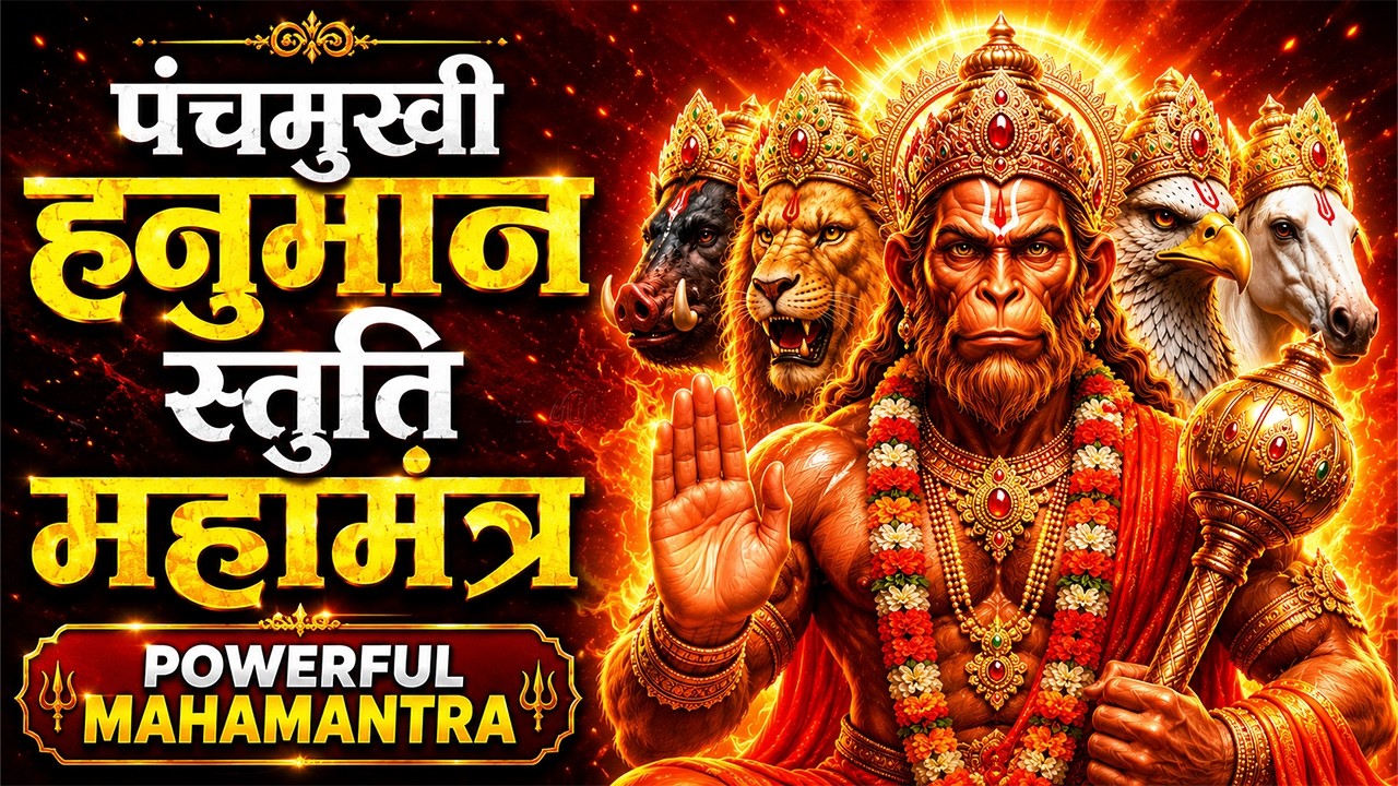 Panchmukhi Hanuman Stuti Mahamantra | Panchmukhi Hanuman Maha Mantra | Most Powerful Hanuman Stotra