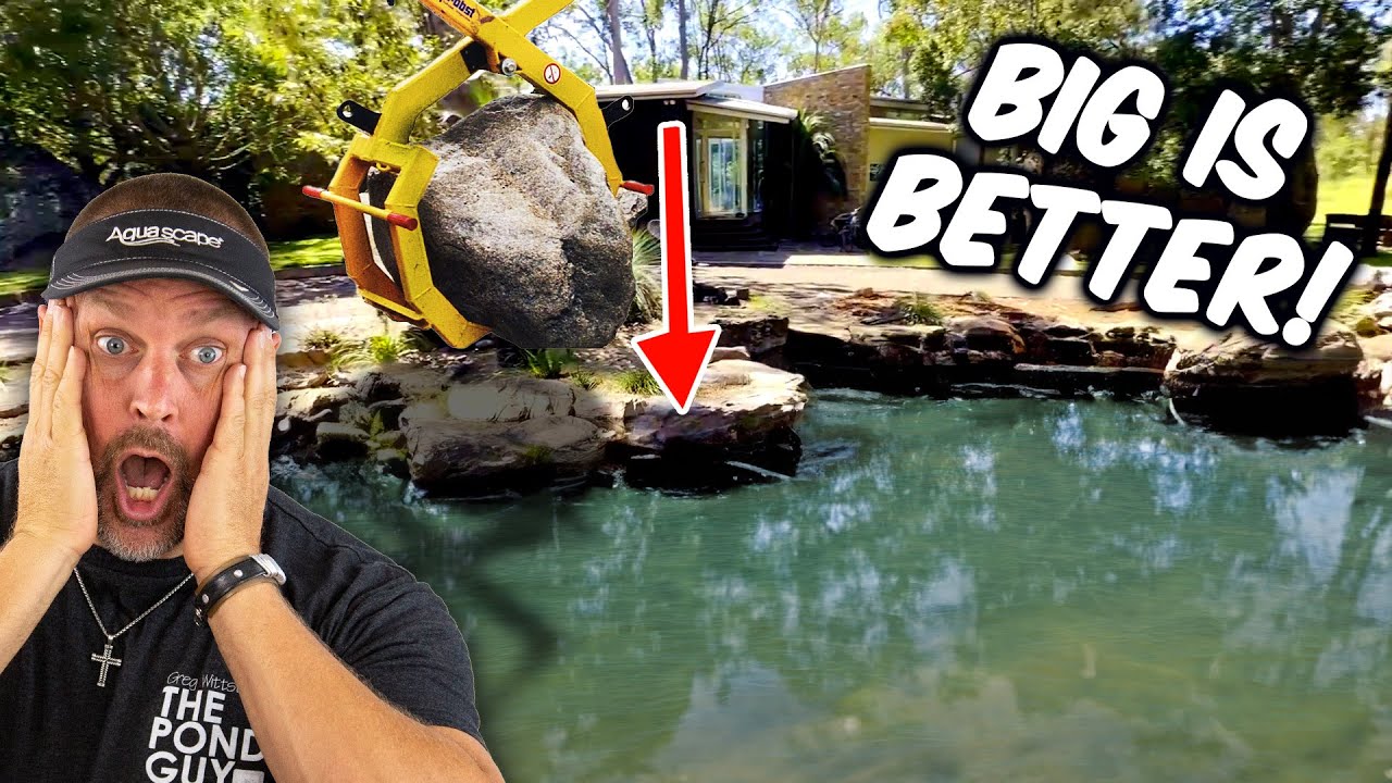 INCREDIBLE Pond with MASSIVE Rocks Everywhere