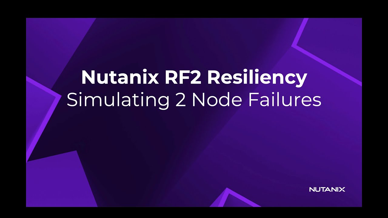 What happens when 2 Nutanix nodes fail in an RF2 / 1N1D Nutanix Cluster?