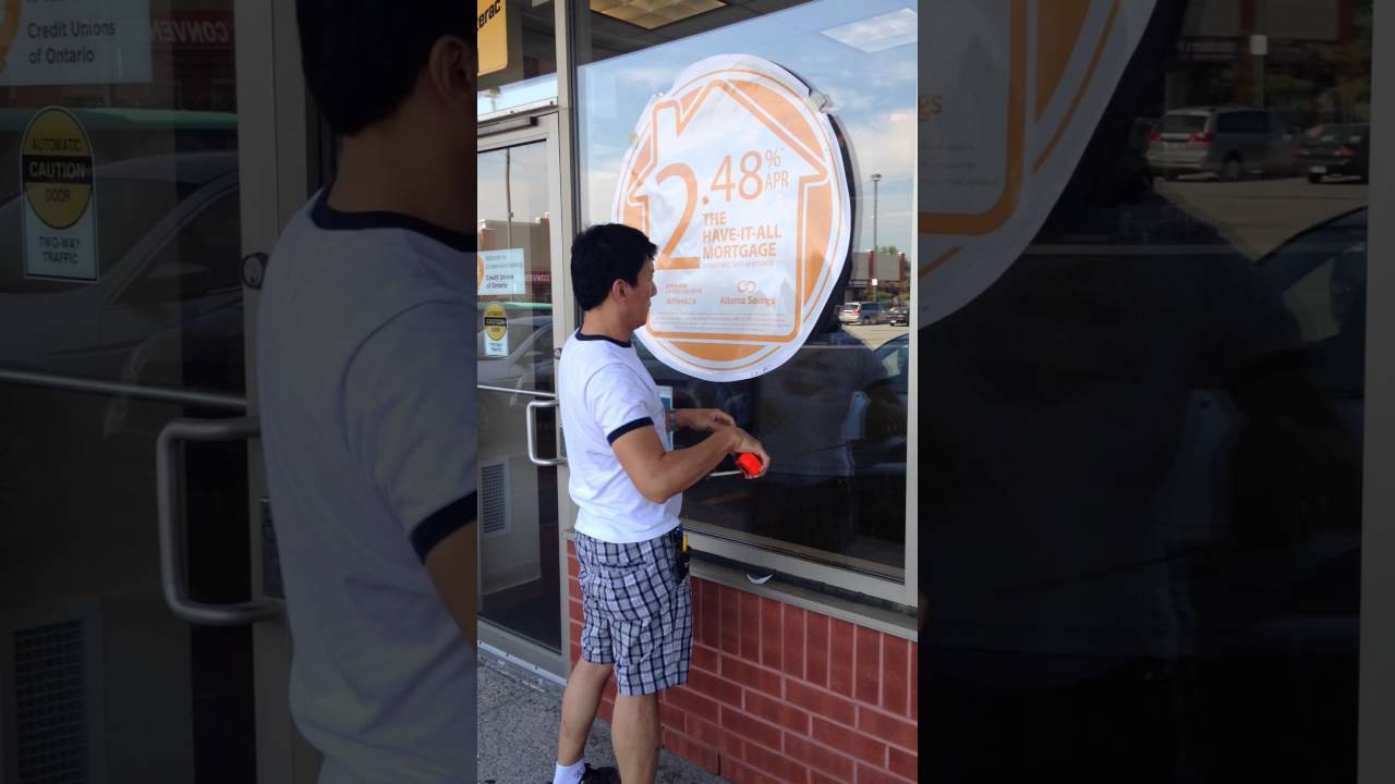 Perforated Window Graphics Installation - Step 1: Measuring