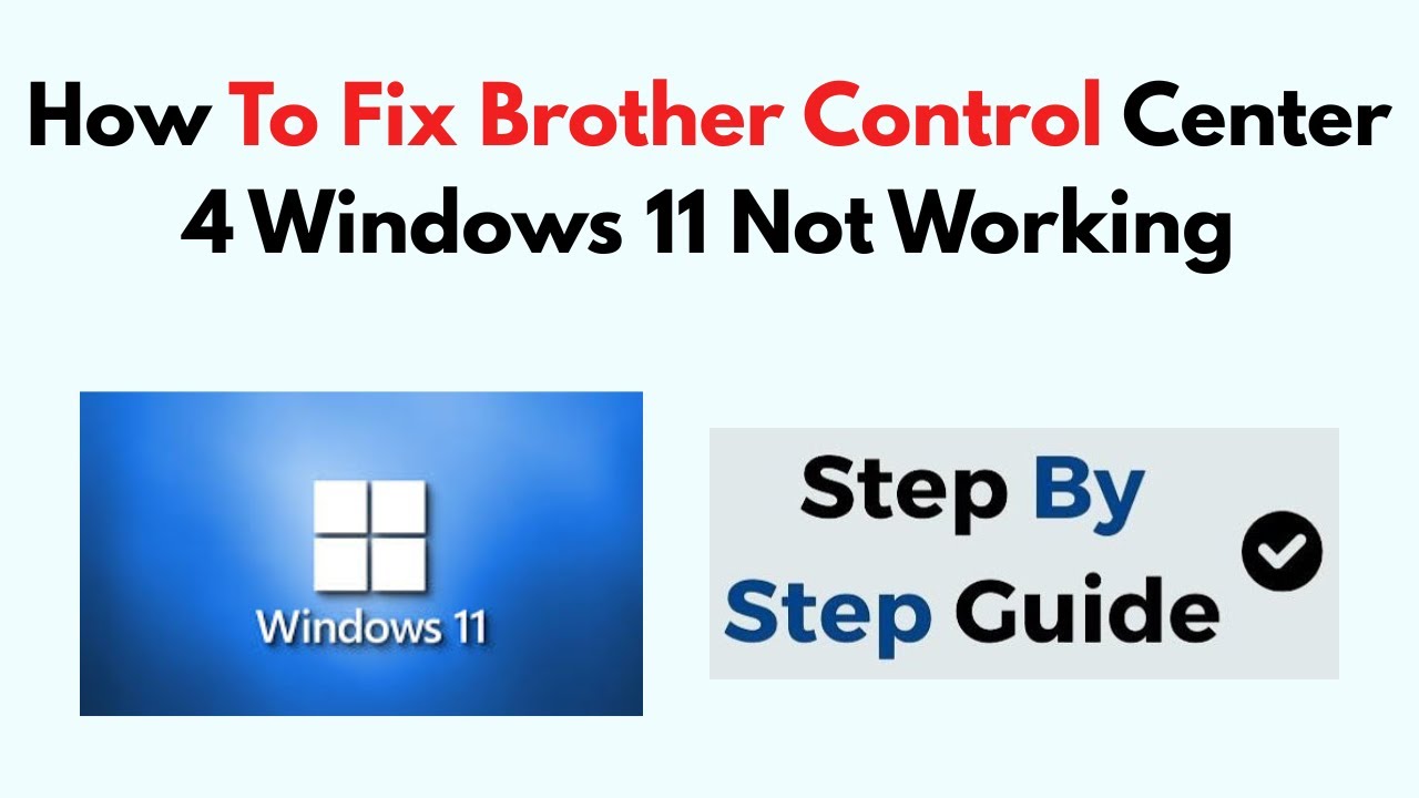 Как исправить ошибку Brother Control Center 4 в Windows 11