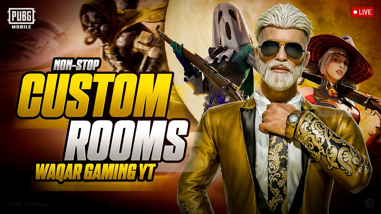 PUBG MOBILE LIVE UC CUSTOM ROOMS | PUBG LIVE PAKISTAN | WAQAR X LIVE