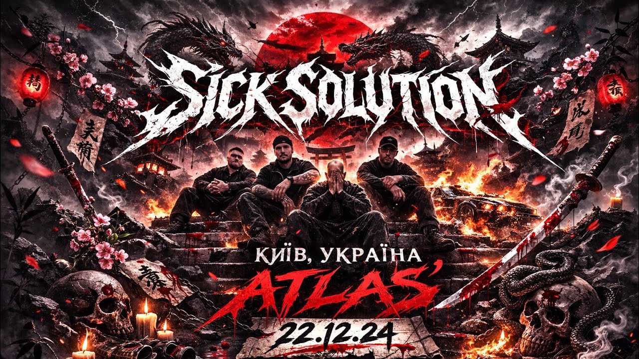 SICK SOLUTION - KYIV, UKRAINE, CLUB ATLAS, YAKUZA TOUR, FULL CONCERT (22.12.24)