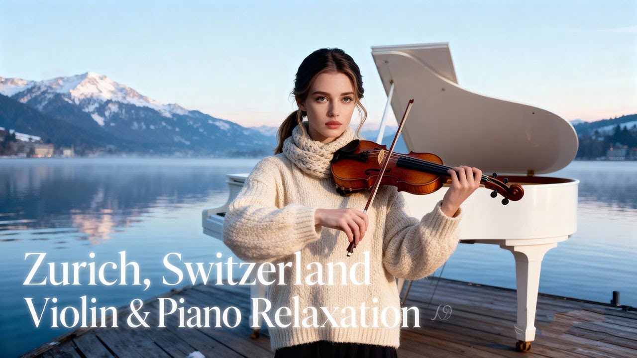 Zurich, Switzerland Violin & Piano Relaxation 🌙 | 1 Hour Peaceful Classical Music for Sleep & Focus
