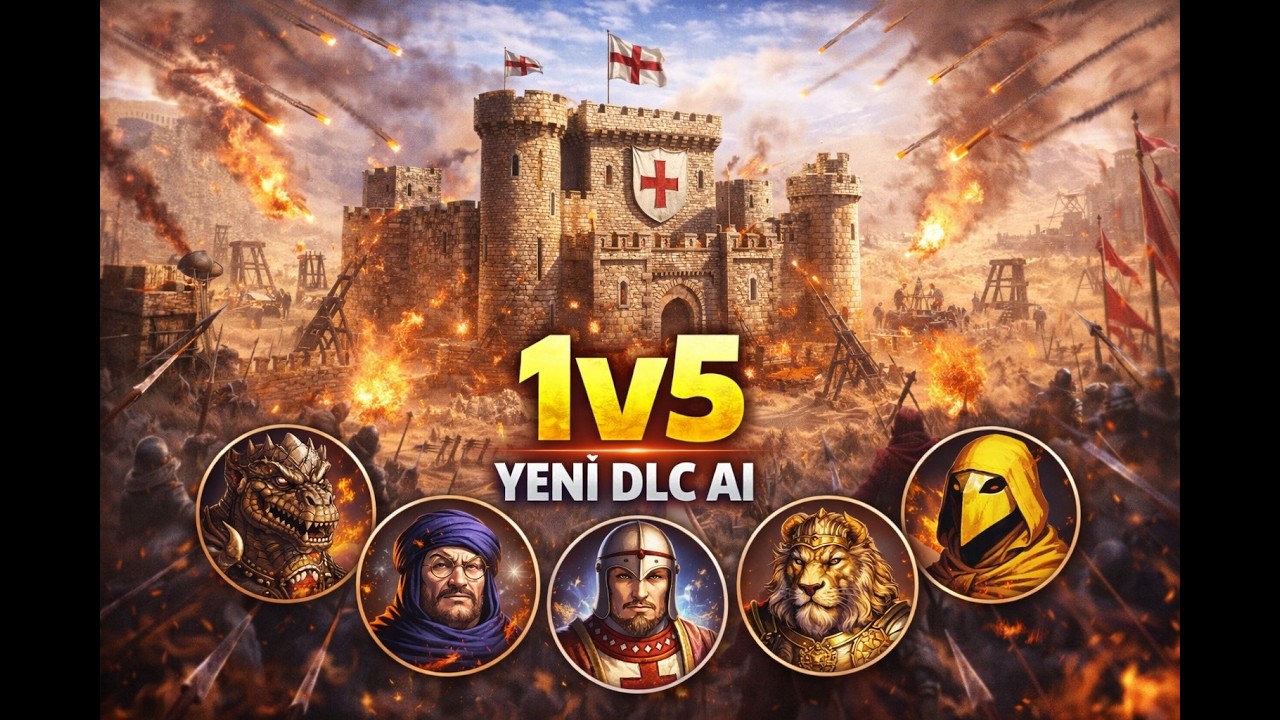 Stronghold Crusader Definitive Edition | Yeni DLC AI’lara Karşı 1v5 Meydan Okuma