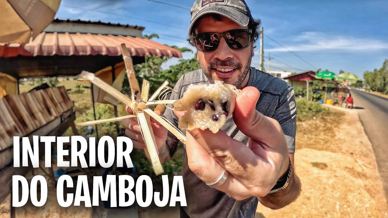 PROVANDO COMIDAS DE BEIRA DE ESTRADA NO CAMBOJA 🇰🇭