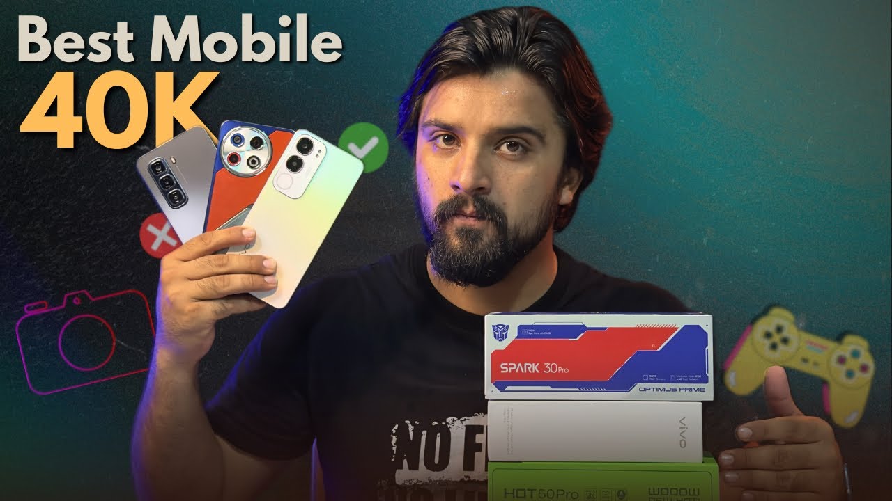 Best Mobile under 40000 in Pakistan 2025 - Vivo Y19s vs Infinix Hot 50 Pro vs Realme C75x vs Oppo A3