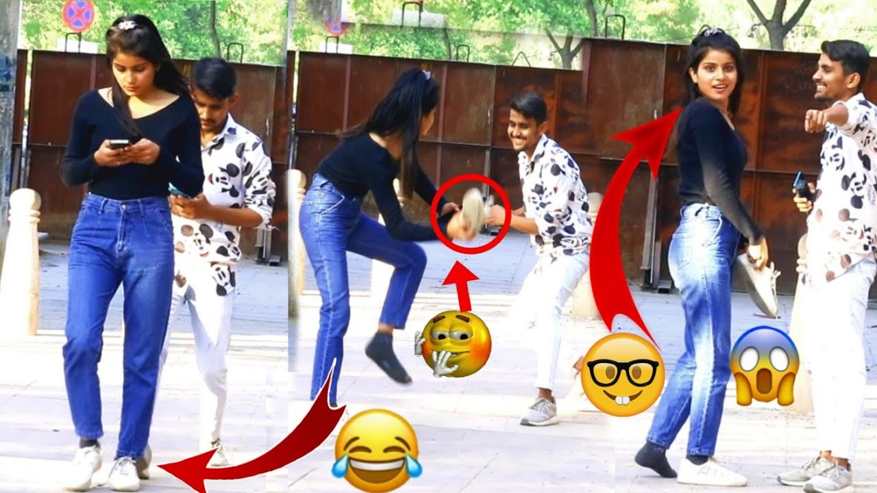 Removing Girls Shoes || Epic Reaction 😂 ||First Time In India || Rohit pranky