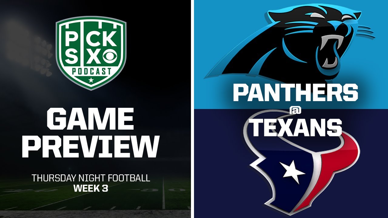 PANTHERS-TEXANS PICKS I WEEK 3 TNF BETTING PREVIEW I LINE, TOTAL, PLAYER PROPS & DFS ADVICE