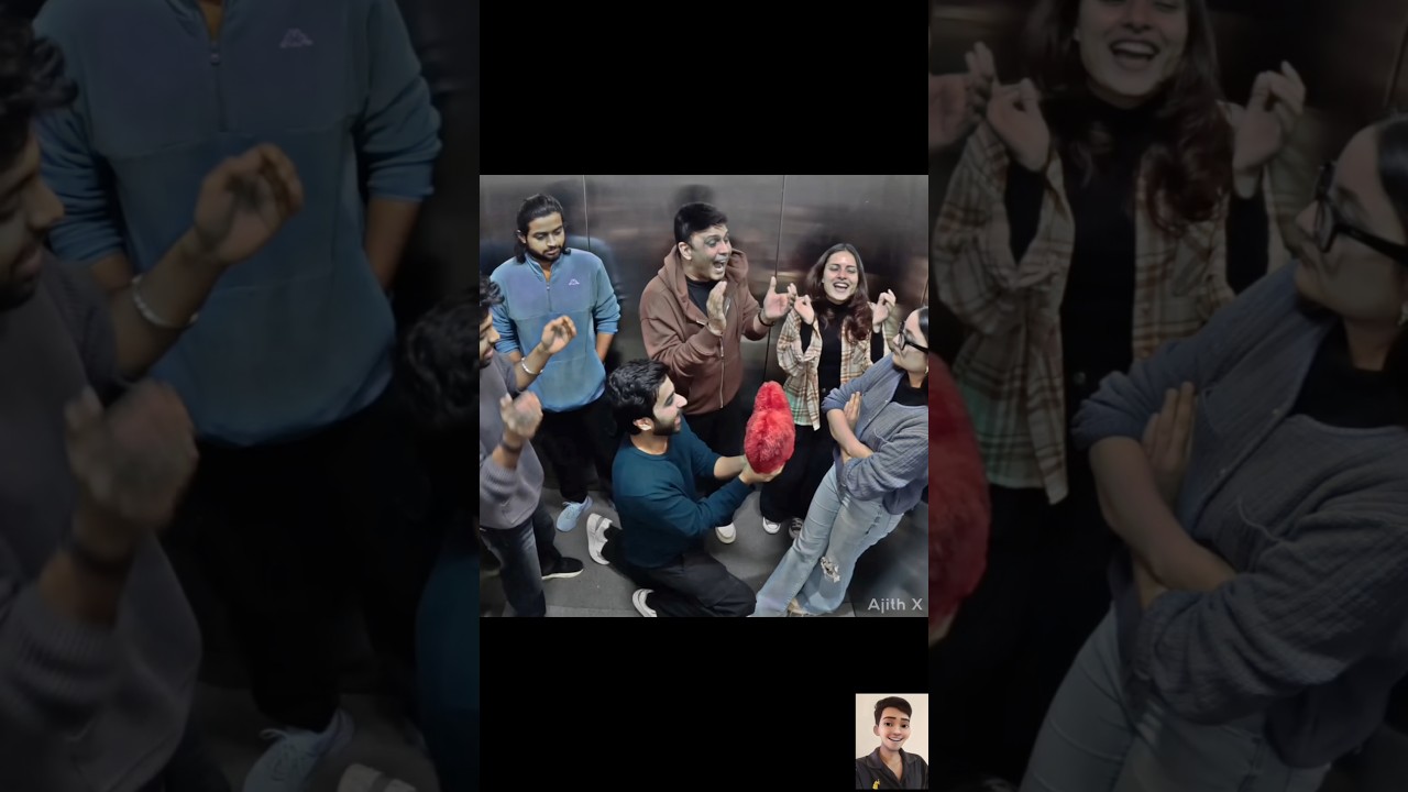 Valentine's day prank with twist ❤️&zwj;🩹❤️&zwj;🔥 | Lift prank | funny video | Ajith X | #shorts #pranks