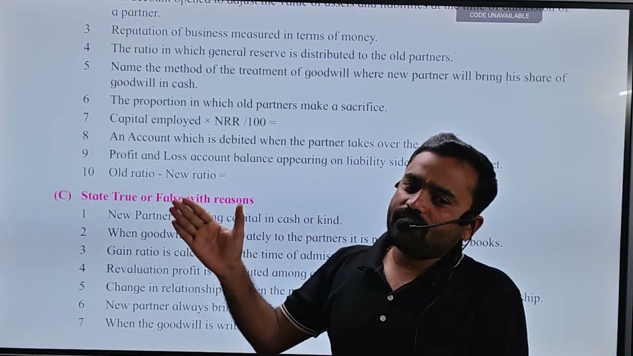 Admission of Partner OBJECTIVES