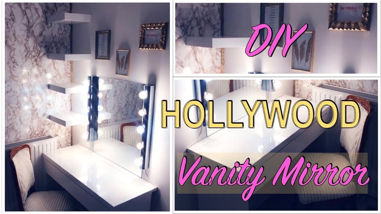 DIY HOLLYWOOD Vanity Mirror /Mon Coin Make-up | SKAIILA