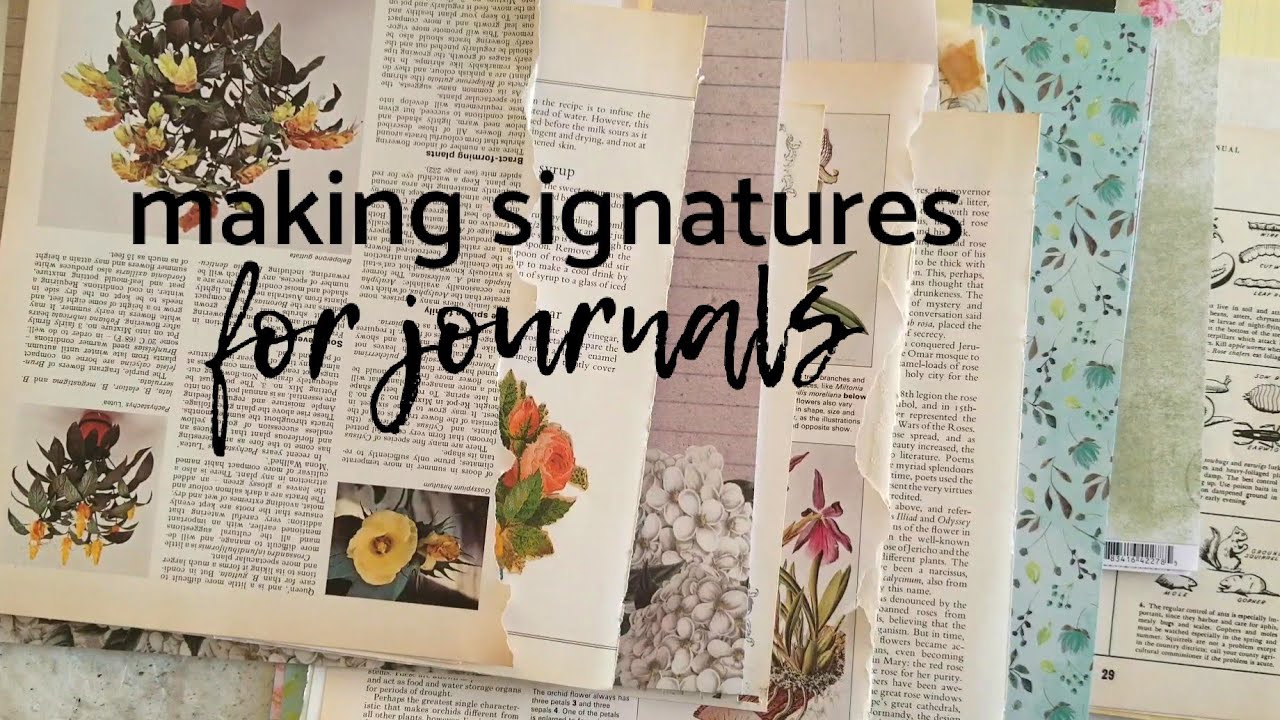 Making a Junk Journal Signature | Shop Your Stash for Junk Journal Papers