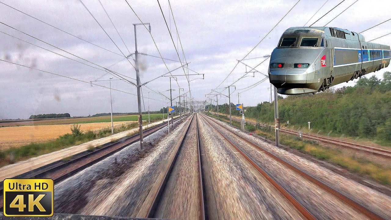 4K TGV Cabride Paris Montparnasse - Rennes en TGV Atlantique