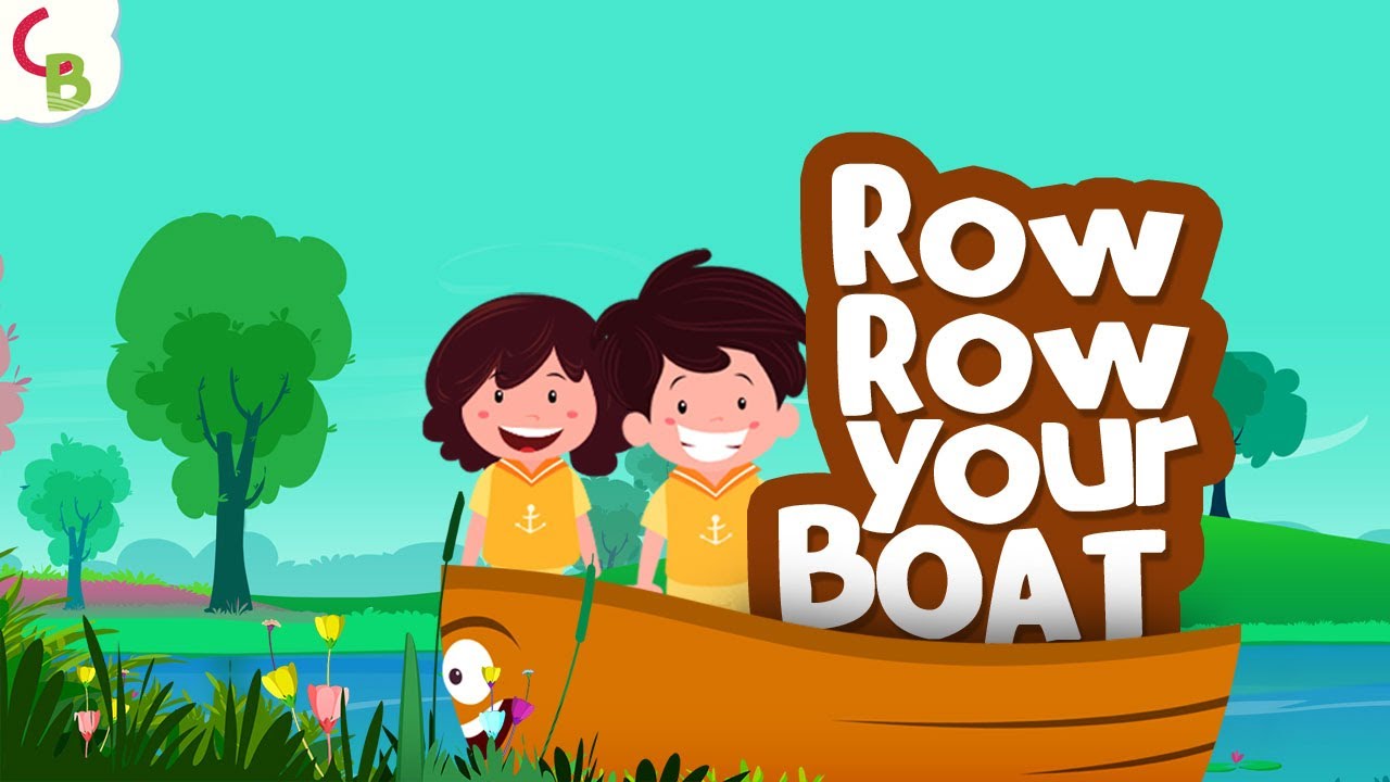 Row Row Row Your Boat Song with Lyrics - Popular Nursery Rhymes and Kids Songs by Cuddle Berries