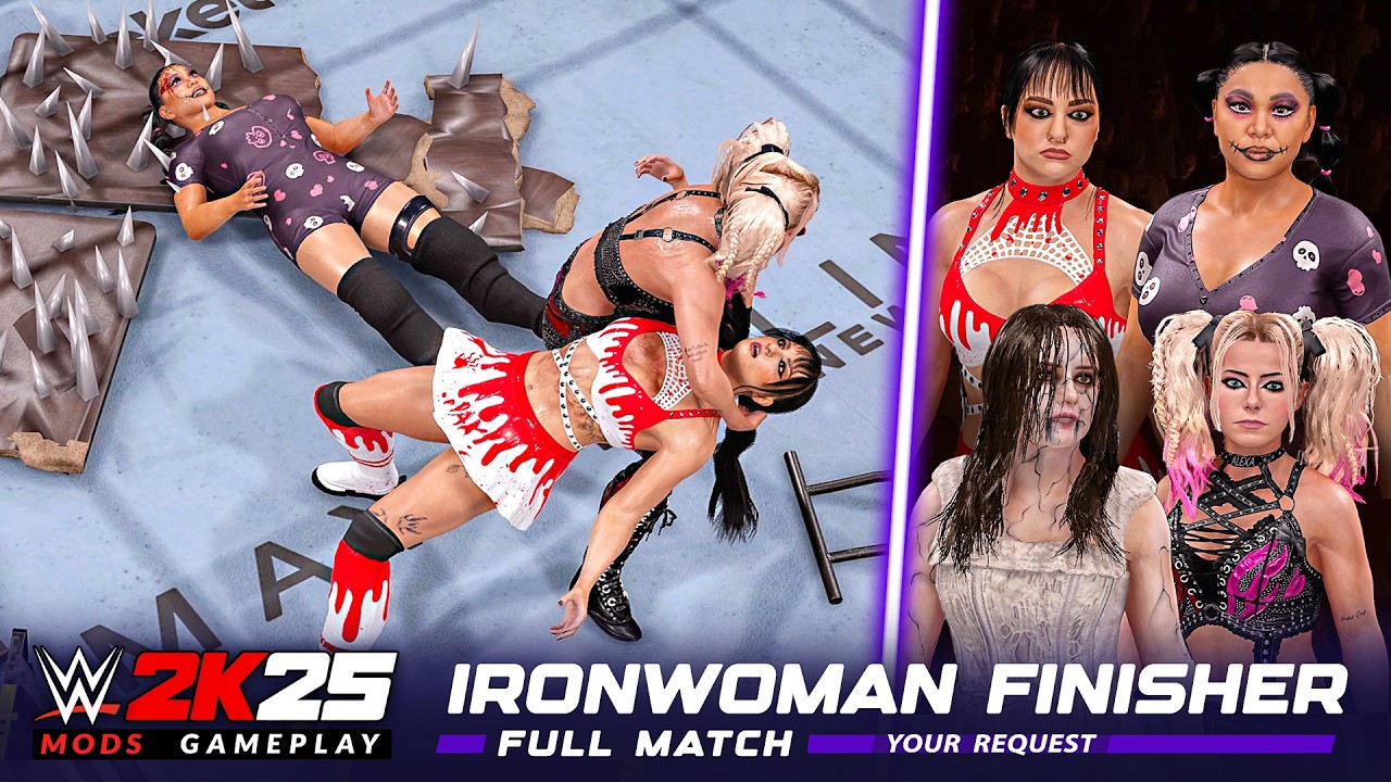 CHAOS UNLEASHED! 😱 Alexa Bliss vs Nikki Cross vs Tatum Paxly vs Windey Choo [WWE 2K25 Full Match]