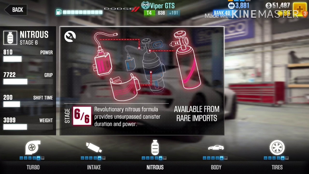 CSR 2 Dodge viper gts Tune